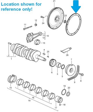 Starter Ring Gear - For RS / Single Mass / Lightweight / Ultra Lightweight Flywheel
