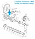 Roulement volant mot. 911 3.2 G50 97-89/944/951/ 964RS/993RS CS/3.2 bte G50/GT3 CS