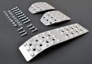 Pedal Set 955 / 957 Cayenne Manual - Aluminum - Flat Top Cleat - With FVD Logo