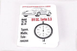 Technical Specifications Handbook 911 SC and Turbo 3.3 L - German Language