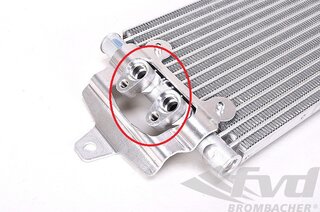 Transmission Oil Cooler (ATF) 955 and 957 Cayenne/S/GTS/Diesel - New Version - Compression Fitting