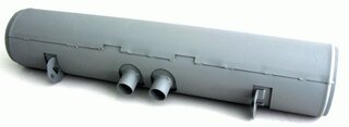 Exhaust muffler Painted steel 356 B Model T6 Europe, 356 C Europe, 912 Europa