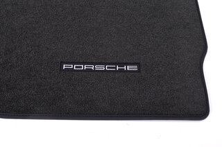 Floor Mat Set 997.1 / 997.2 - Genuine - Black - Logo - Left Hand Drive - No Bose Sound System