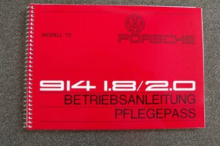 Betriebsanleitung 914 Bauj.75 deutsch