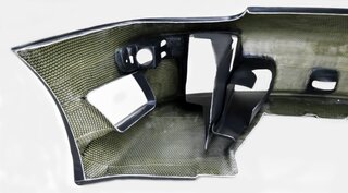 Front Bumper 993 - GT2 Evo I - 1995 96 Early Style - Kevlar / Carbon - With Air Guides