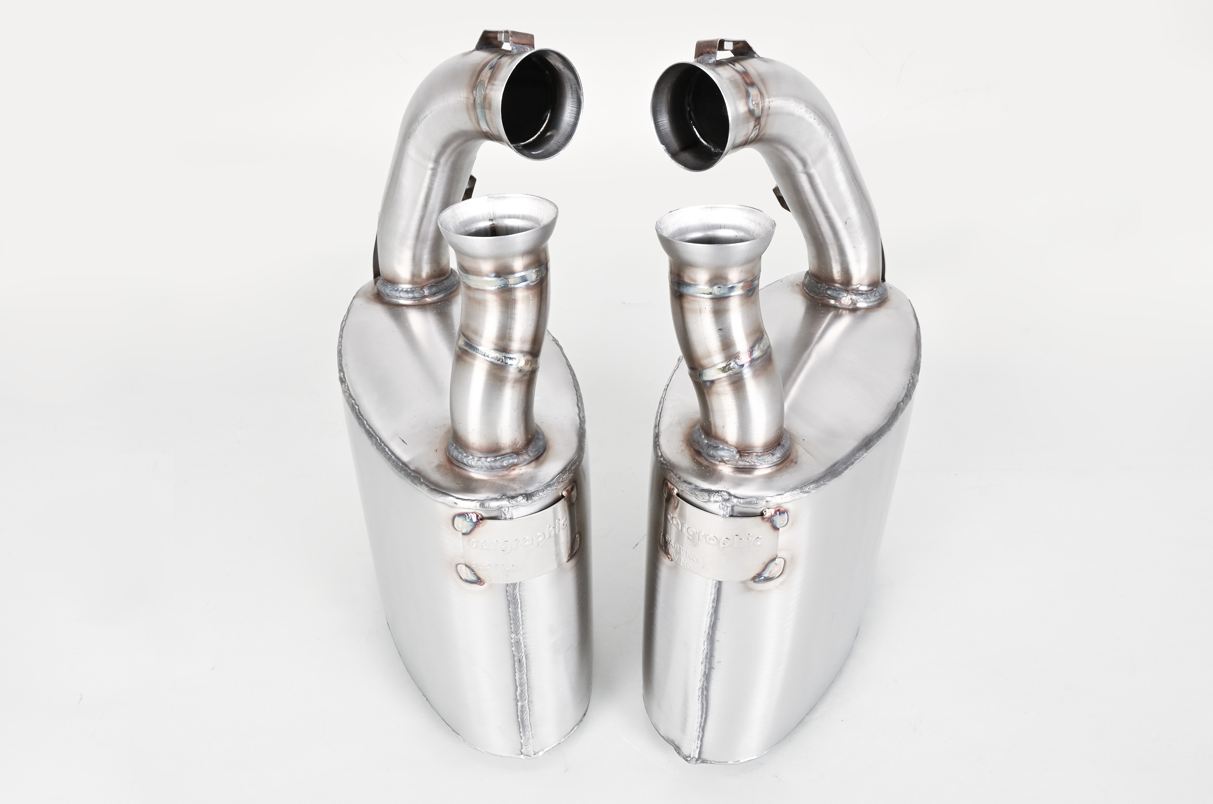 Street Muffler Set 993 - Cargraphic - TÜV Approved - Stainless Steel ...