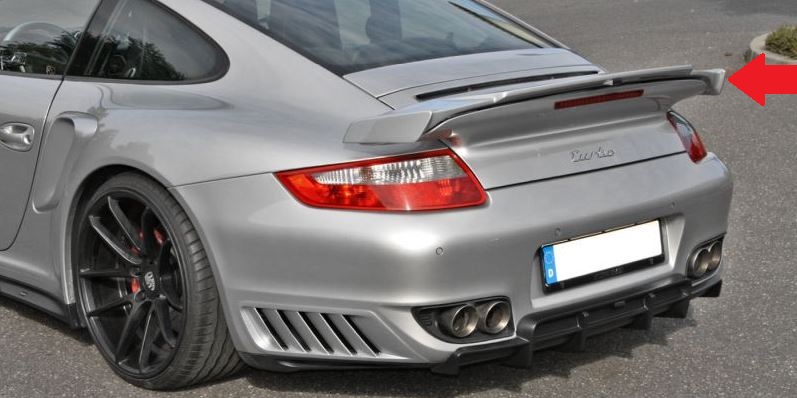 Heckflügelspoiler 997 Turbo - Schwarz - Manufaktur MOSHAMMER ...