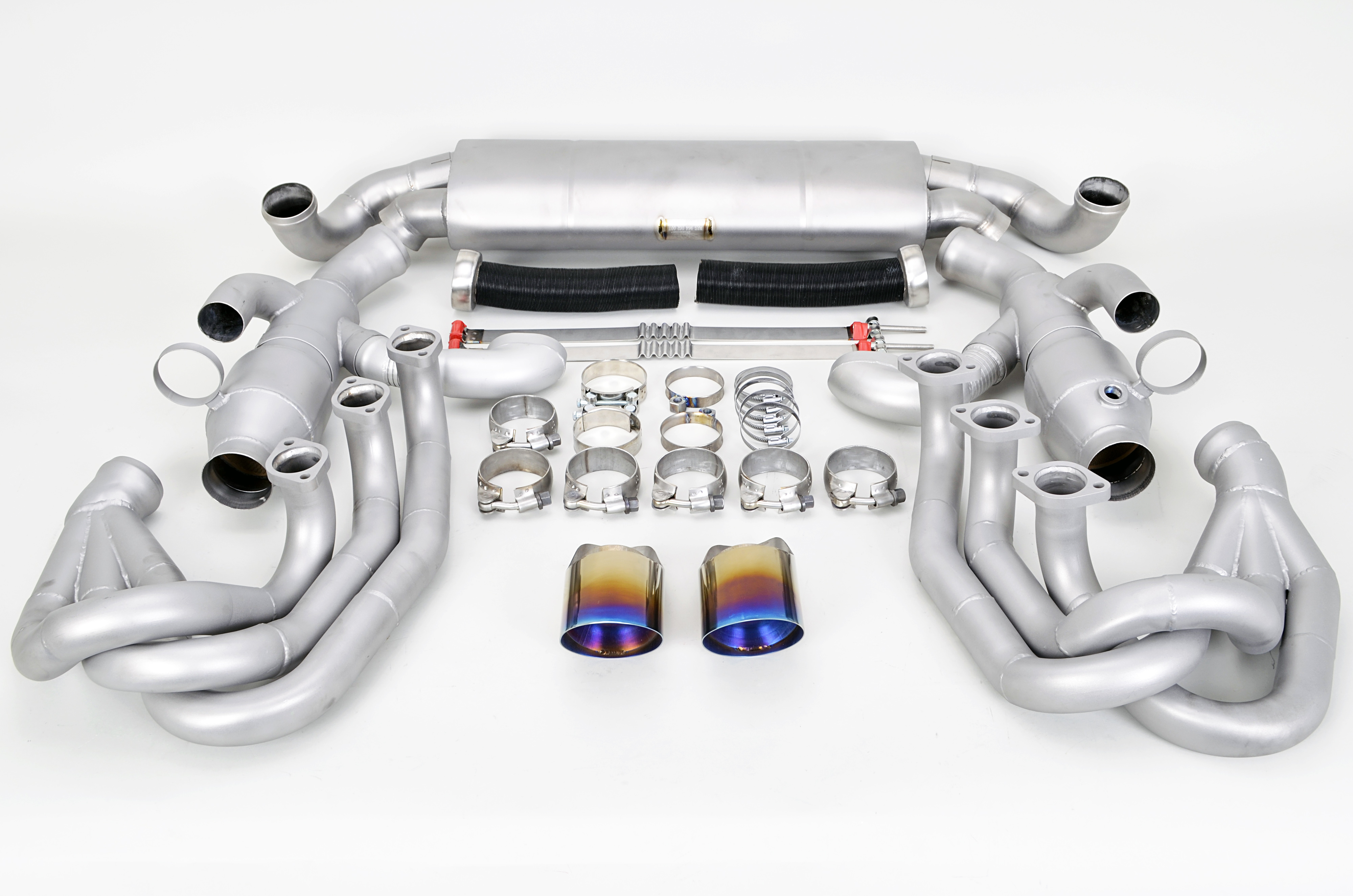 Exhaust System 964 - SPORT - TITANIUM - 200 Cell Catalytics- Dual ...
