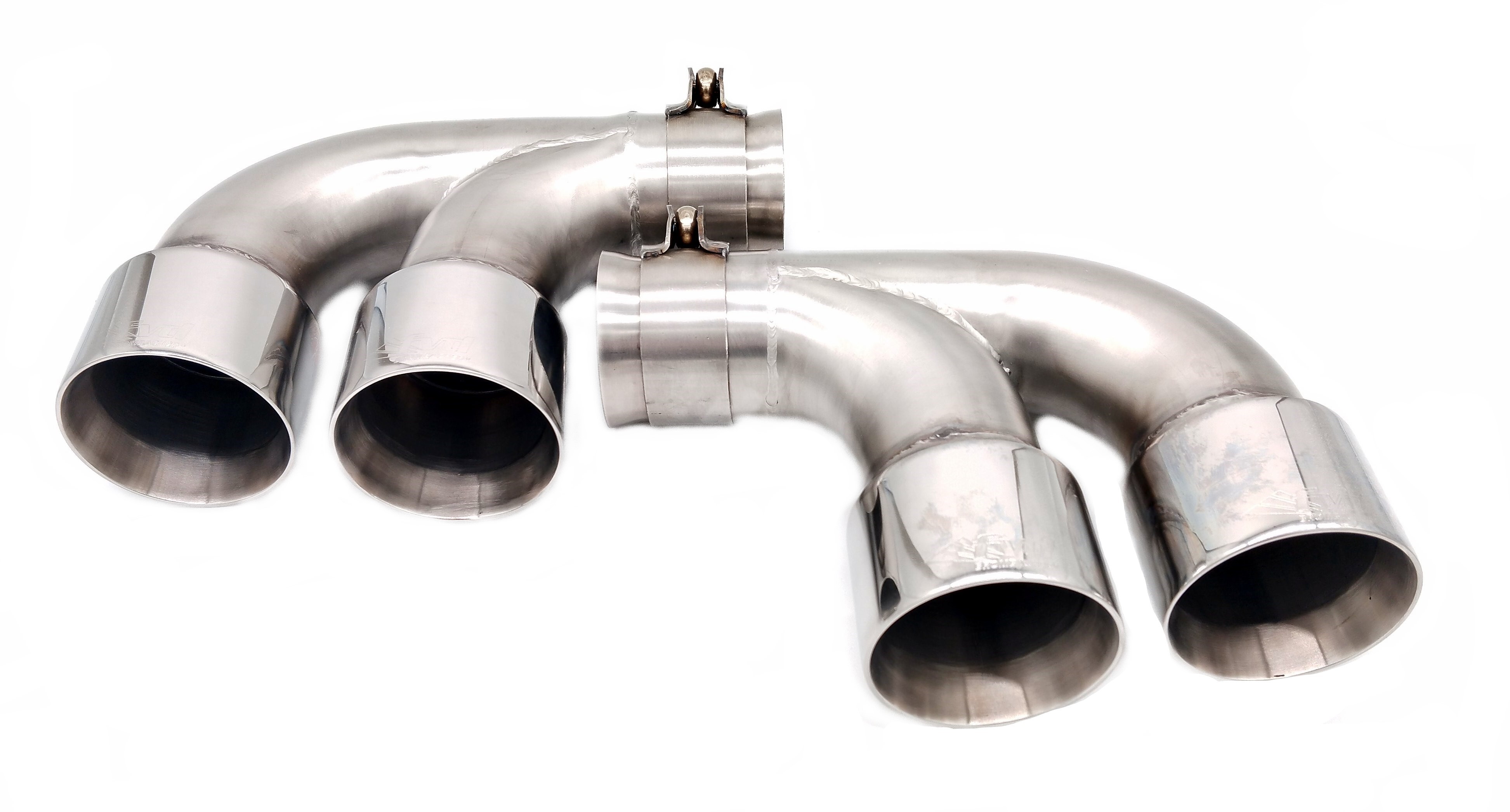 Exhaust Tip Set 997.1 Turbo - Brombacher Edition - Quad Round