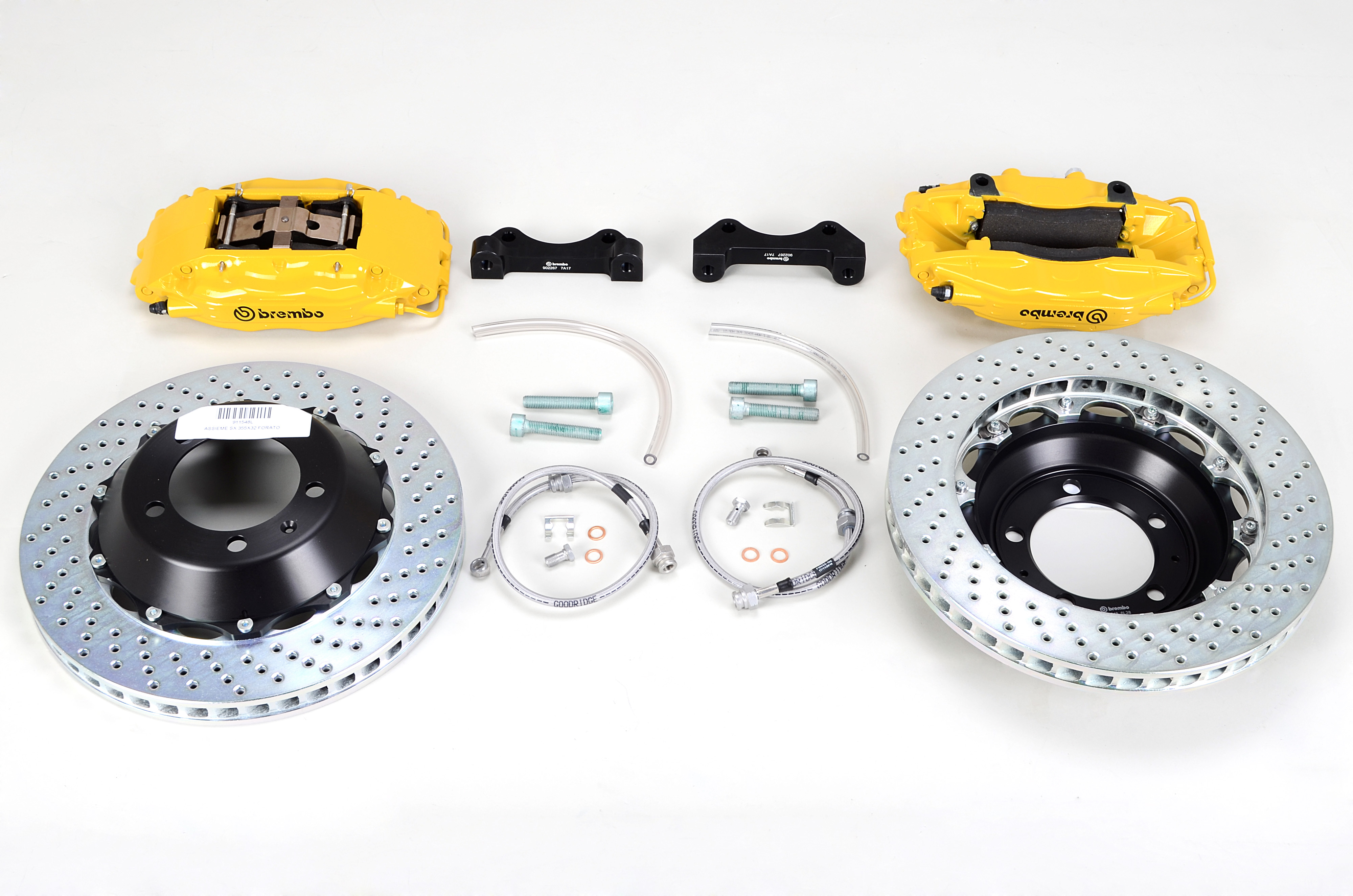 Sport Brake System - FRONT - BREMBO GT - 4 Piston - Drilled - 355