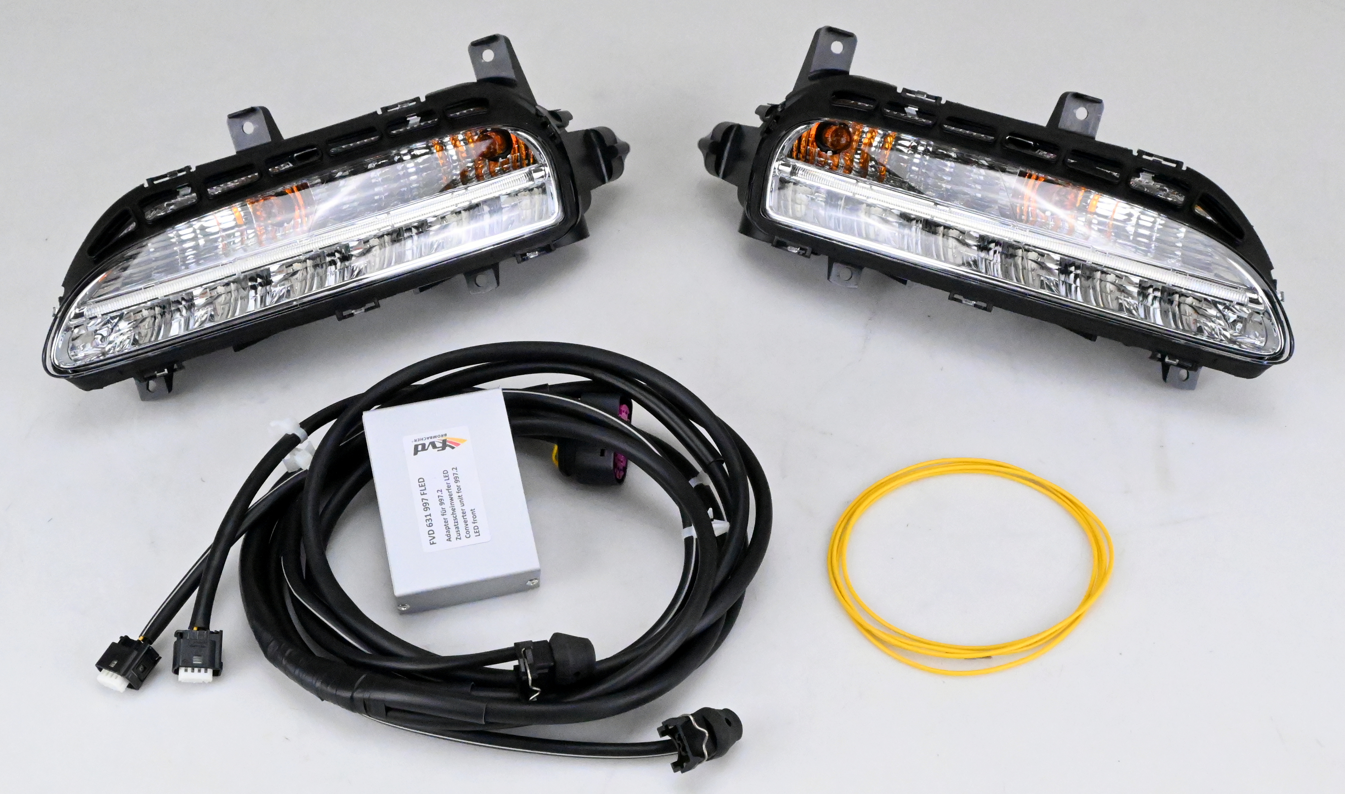 Genuine Front LED Turn Signal / Fog Light / DRL Set 997.2 + FVD